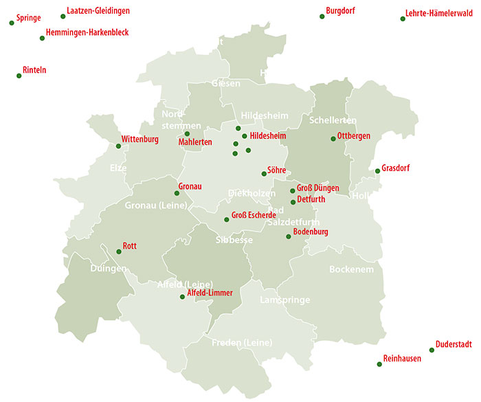 Streuobstwiesentag Hildesheim 2024 Karte